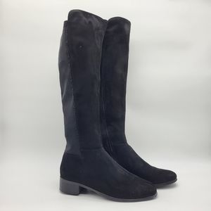 Reflexan Lauf Komfort Faux Suede Black Tall boots